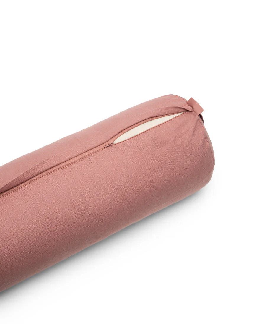linen cylindrical bolster - Image 9