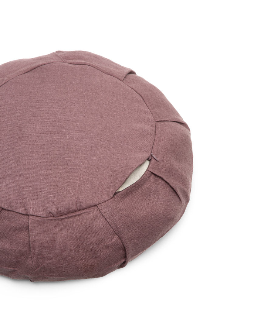 linen round meditation cushion cover - Image 6